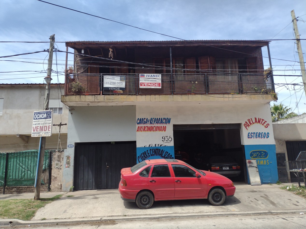 CASA EN PLANTA ALTA MAS LOCAL, PREMOLDEADA, Y GARAJE, CON AMPLIO LOTE A METROS DE MUÑOZ