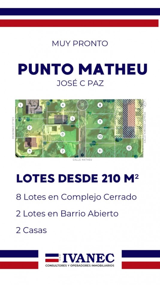 LOTEO MATHEU OPORTUNIDAD!!!!